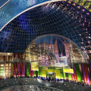 mall of the world dubai indoor theme park designboom