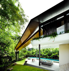 Modern Trapezium House Design 1 Modern Trapezium House Inspired by Traditional Malay Architecture