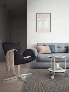 modern swan chair