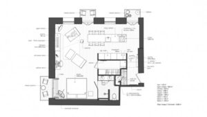 small studio apartment plan