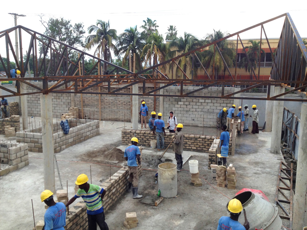 Gheskio Cholera Treatment Center construction