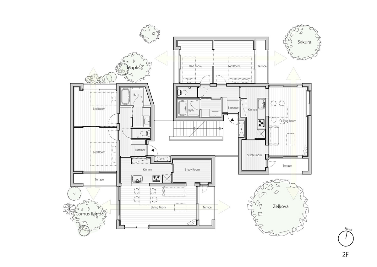 fukuoka apartment complex plan 3