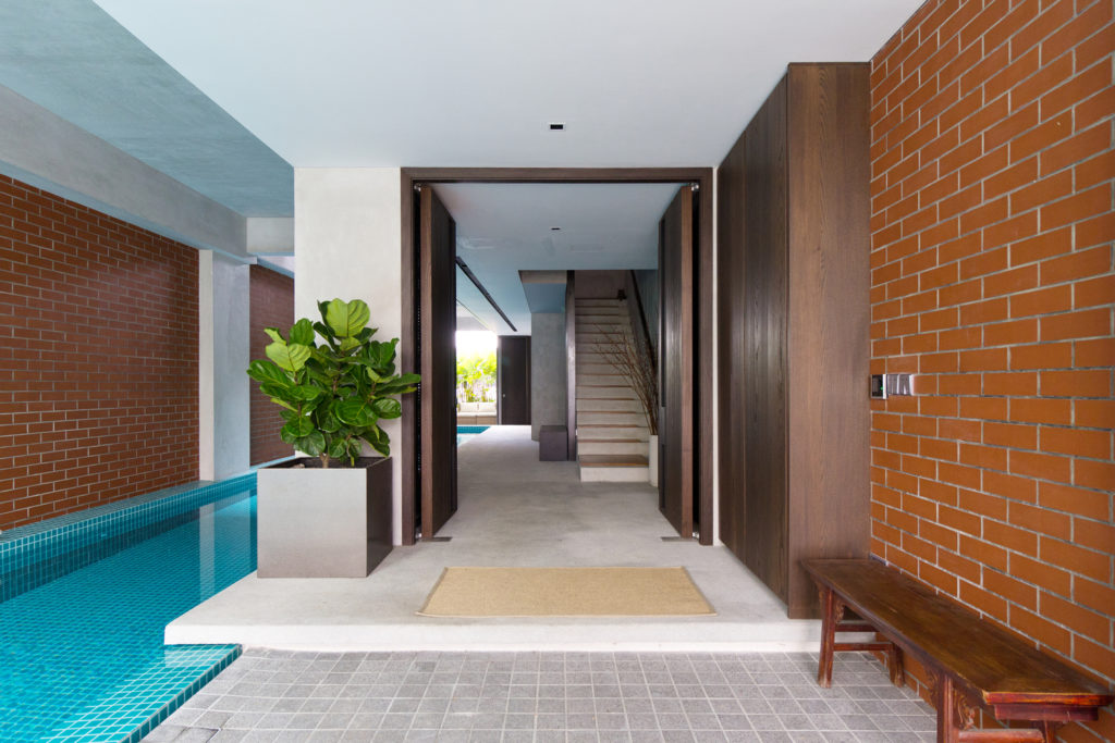 The House at Joo Hong Road by Lim Chai Boon is a modern take on the  Tropical Terrace House.