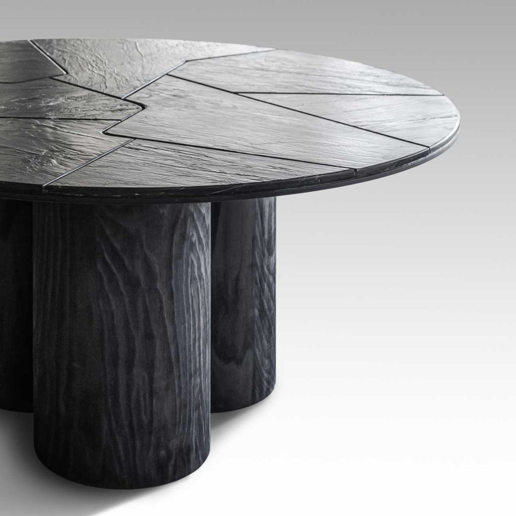 Proxima diing table - tabletop and base