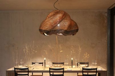 Bolgatanga woven lamp collection By Baba Tree Basket and PET Lamp