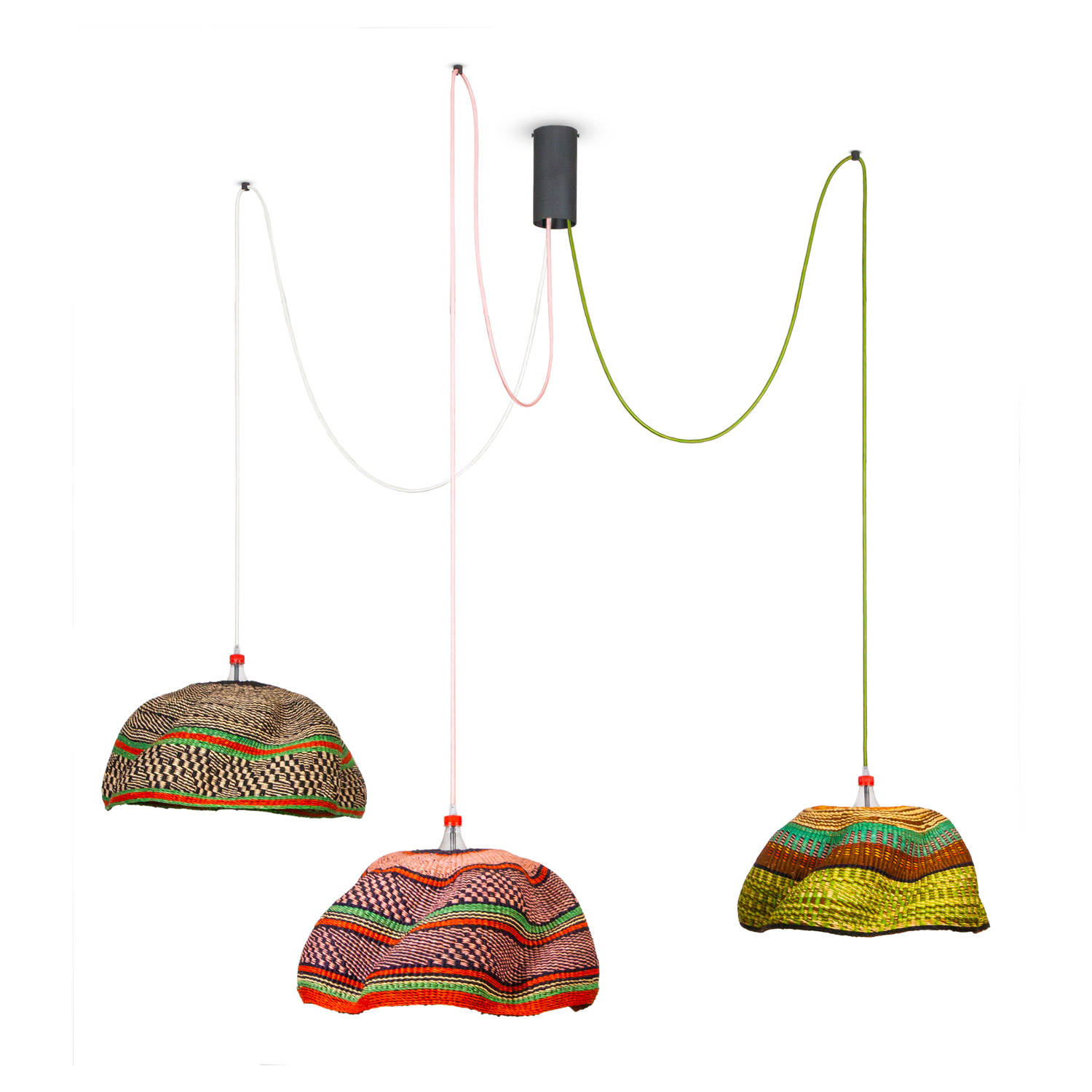 Bolgatanga PET Lamp - A Woven Lamp Collection By Baba Tree Basket And ...