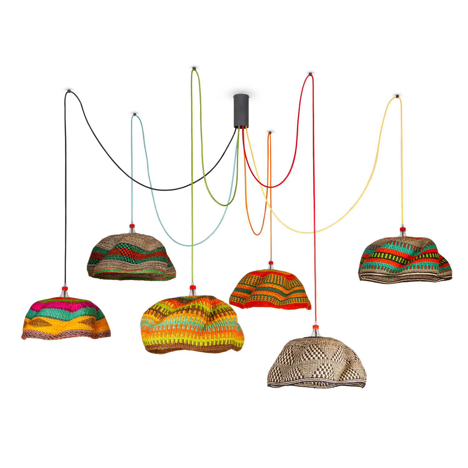 Bolgatanga PET Lamp - A Woven Lamp Collection By Baba Tree Basket And ...
