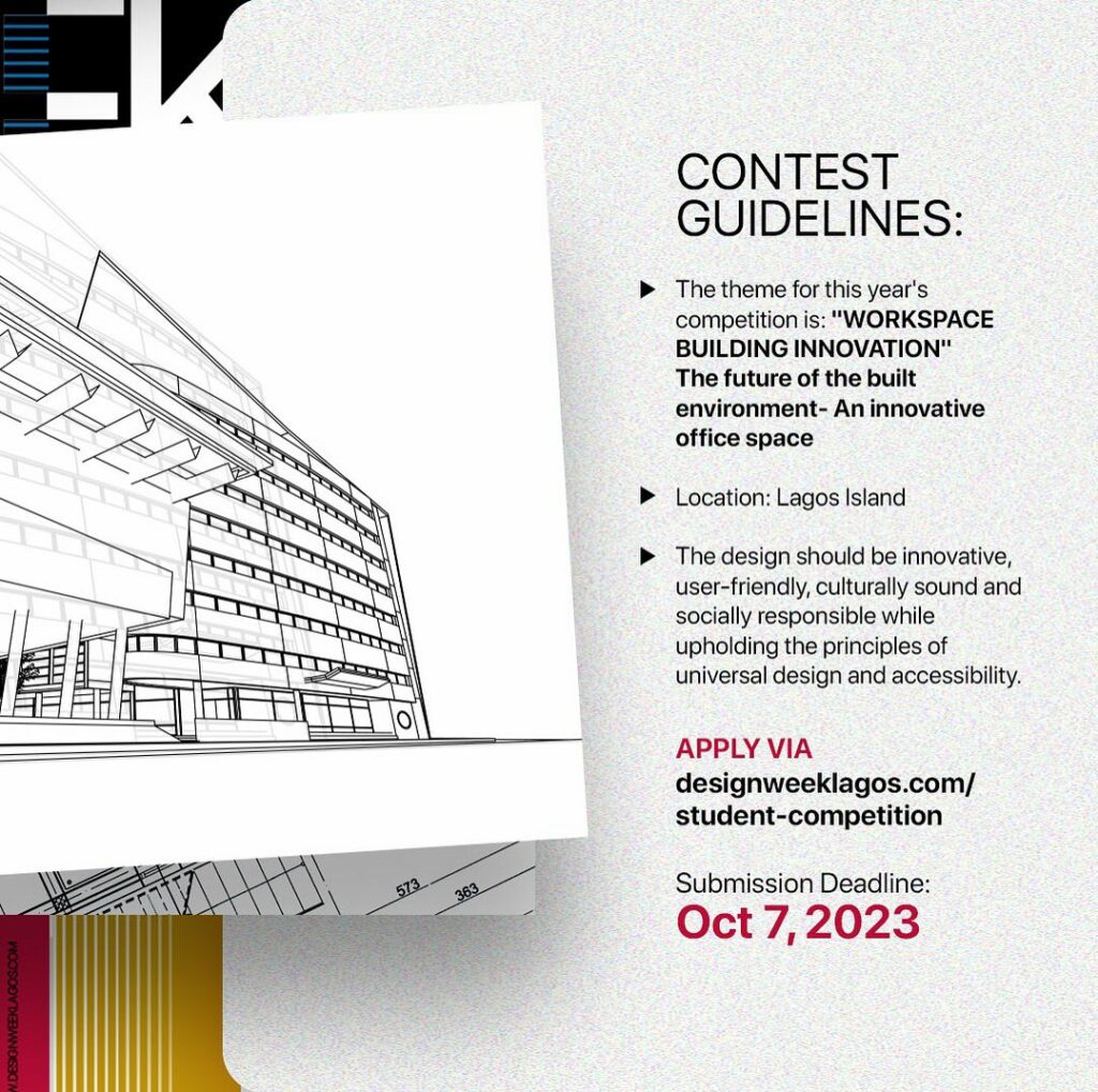 Contest Guidelines for 2023 Design Week Lagos Students' Competition