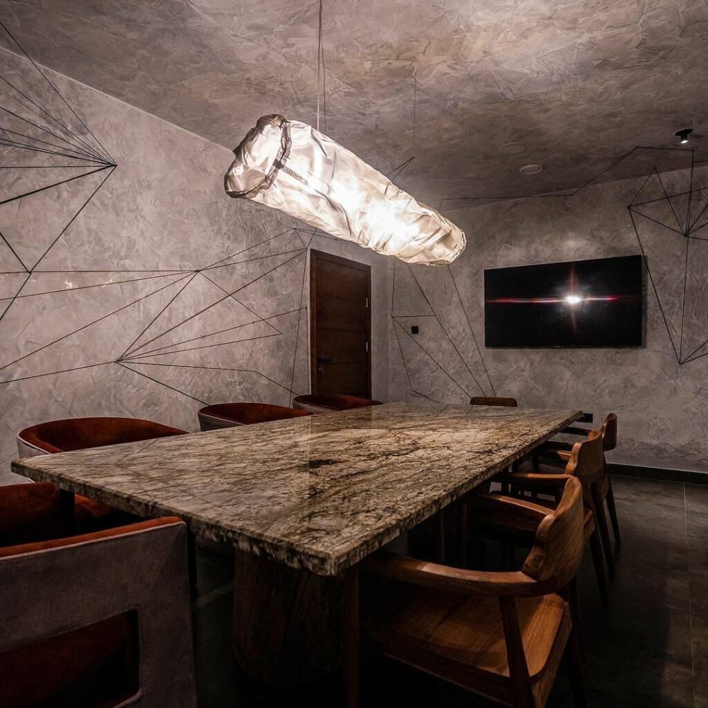 Image private dining area in the Eclectic Retro-Industrial Restaurant by S.EA Consulting