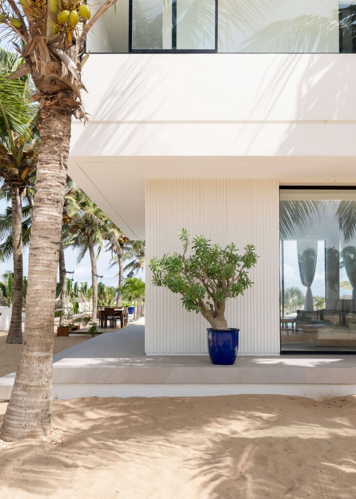 View of the modern beach house by Studio Contra