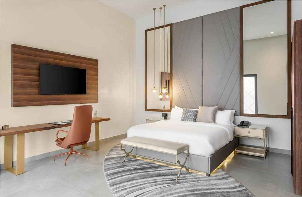 Another bedroom suite in the luxury Art Hotel in Lagos Nigeria.