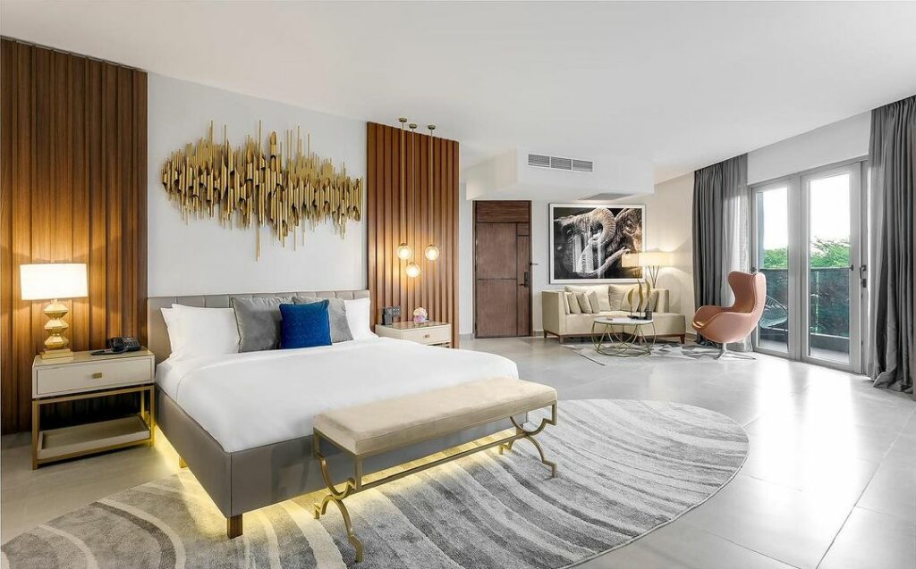 Another bedroom suite in the luxury Art Hotel in Lagos Nigeria.