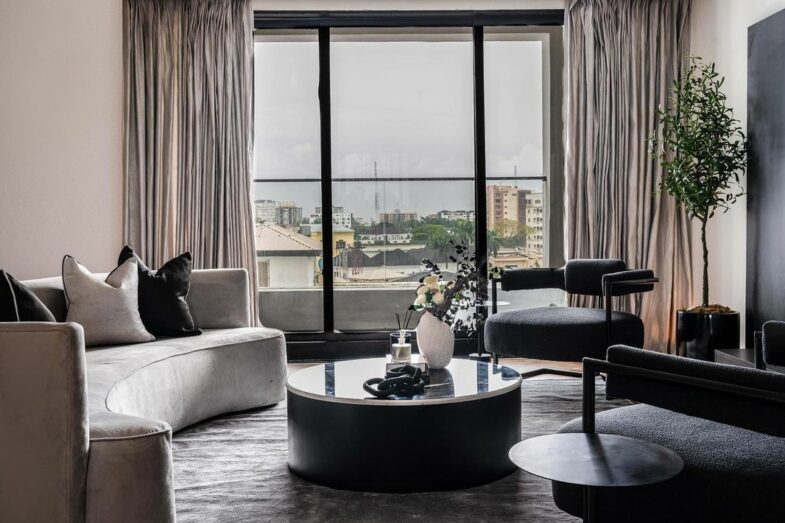 This Contemporary Art Deco Living Room by Mimz Interiors Has A