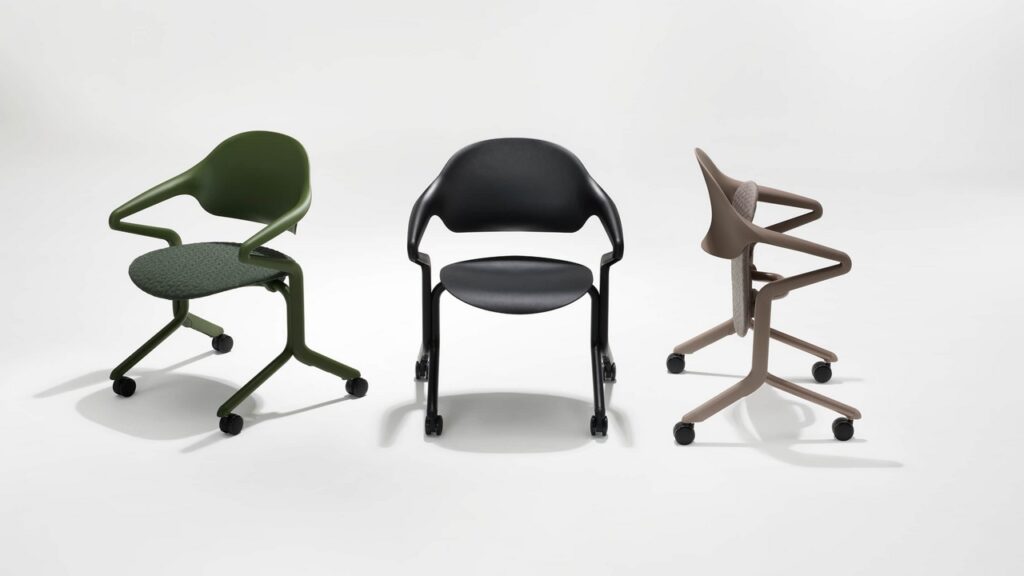 Fuld Nesting Chair in different colours.