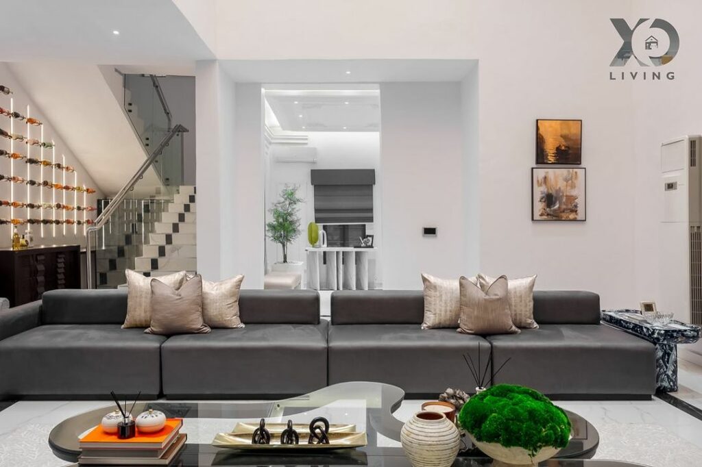 Sectional sofa in Contemporary home interior design