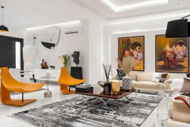 After - Modish Art Deco Living Area By Infinite Construction