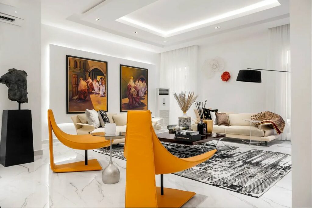 After - Modish Art Deco Living room By Infinite Construction