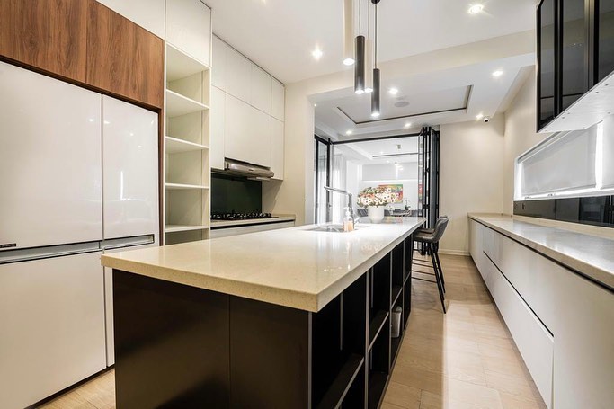 View of Modern Galley Kitchen By HOA Interior