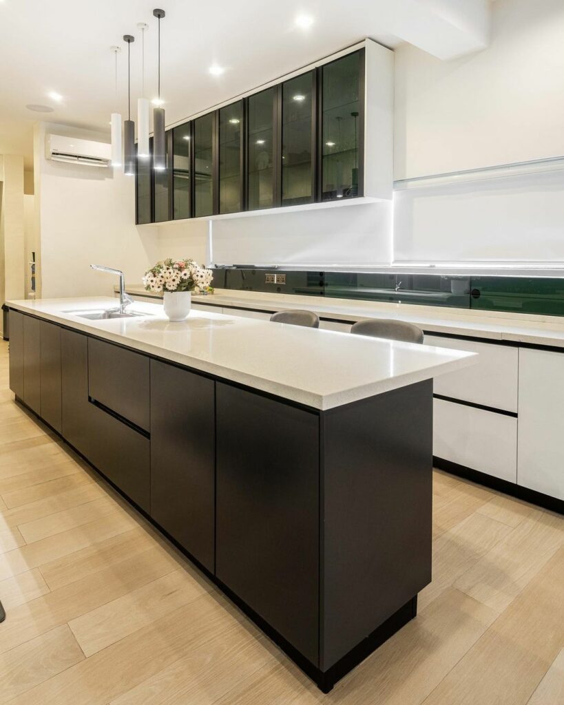 View of modern galley kitchen by HOA Interiors