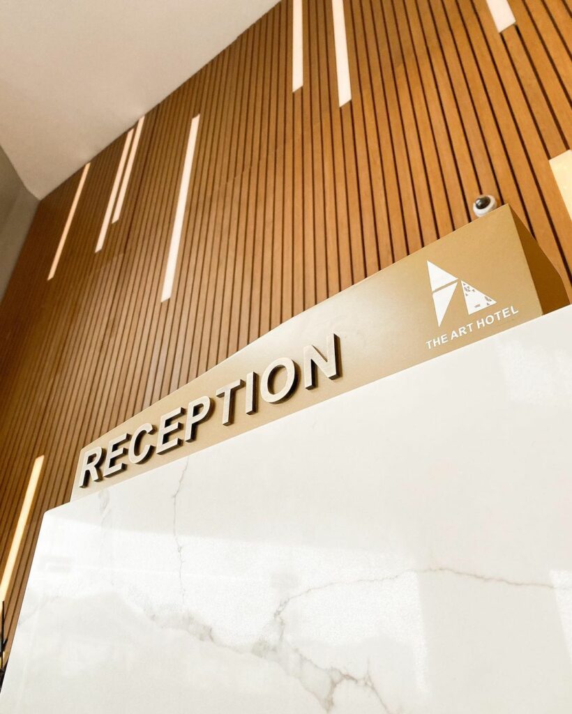 Reception area in Hotel Interior Design by Project Interior