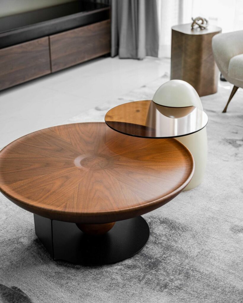 Coffee table in Scandi-Modern Living Room Design by Dwellion Design