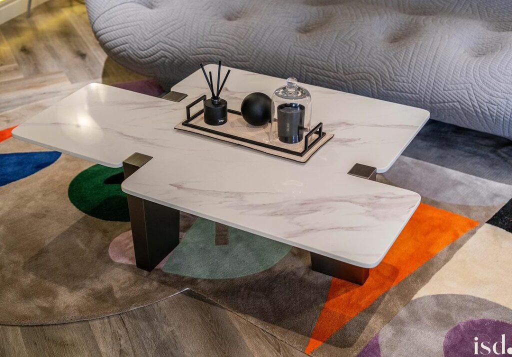 Coffee table in Avant-Garde Living Room Lounge By ISD Studio
