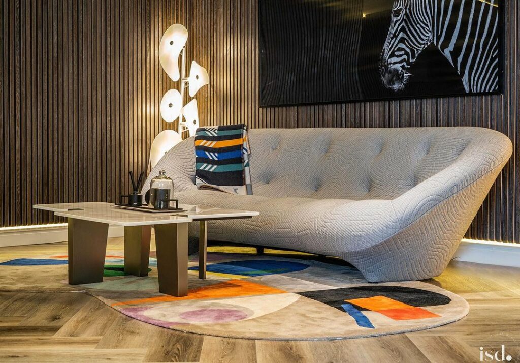 Sofa in Avant-Garde Living Room Lounge By ISD Studio