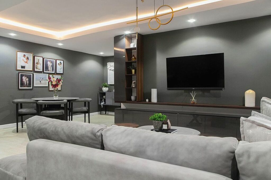 Grey Living Room By La Maison Douillet