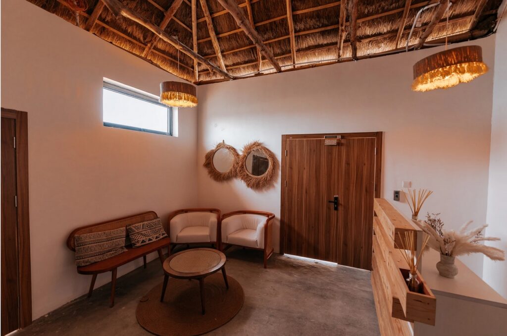 Reception area in Mera Mera Lagos, a luxury Beach House Lagos
