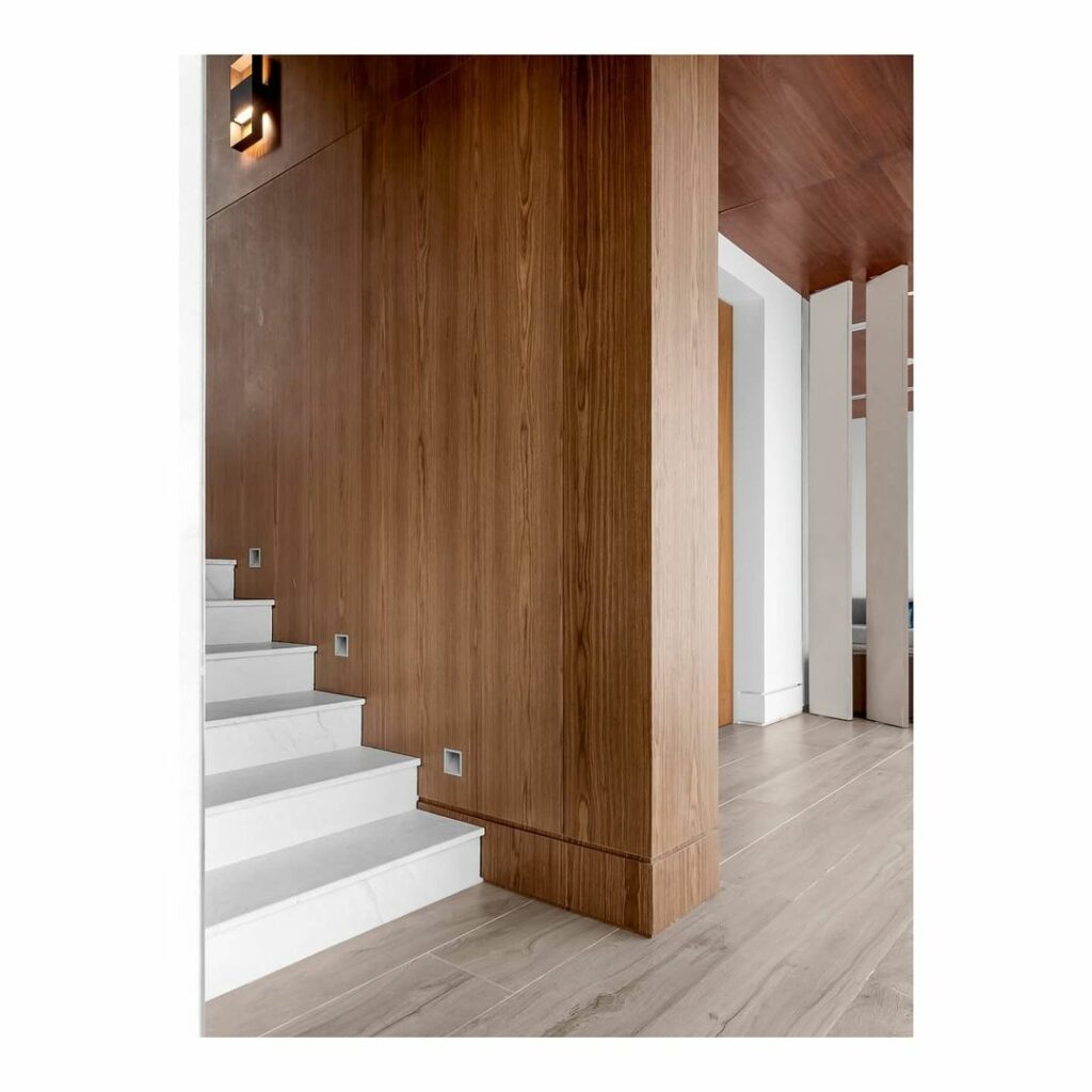 Stairhall in Minimal Private Residence Design By Idlewoods Limited