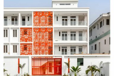 Front view of modern residential development by idlewoods limited