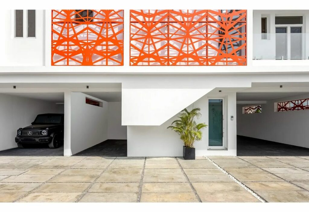 Undercroft parking in modern residential development by idlewoods limited