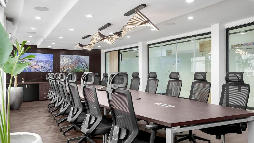 Boardroom in Office Fit Out For UAC Nigeria by Micdee designs