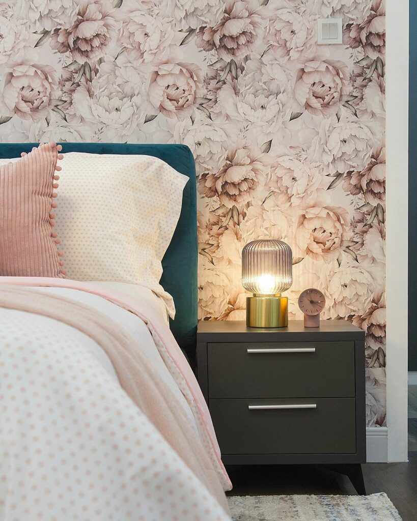 Nightstand in Victorian Bedroom Design By Olivehaus Interiors