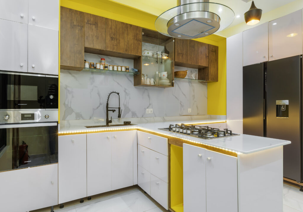 Kitchen in 4-Bedroom Row Houses In Lagos By Inkline Design Studio