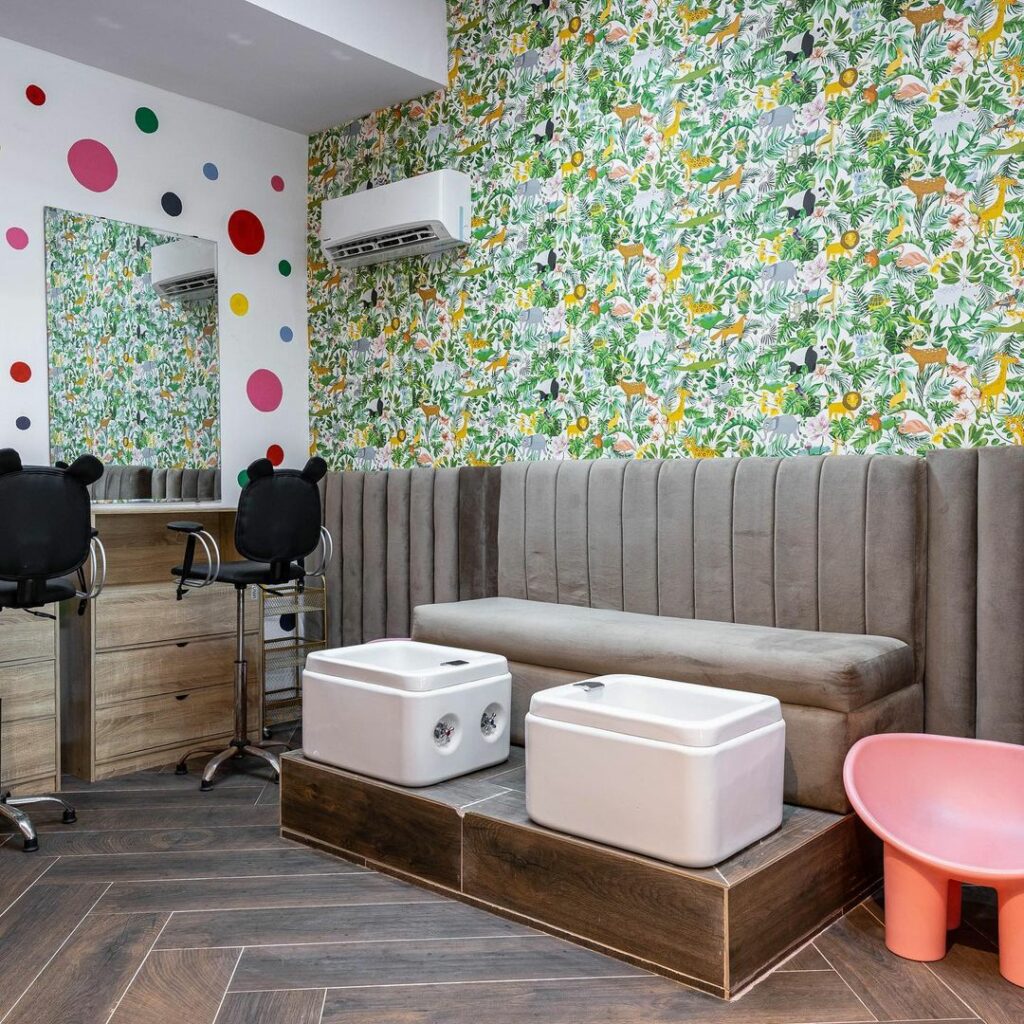 Kids section in Pink-Themed Beauty Store Fit-Out By TMSorayaa