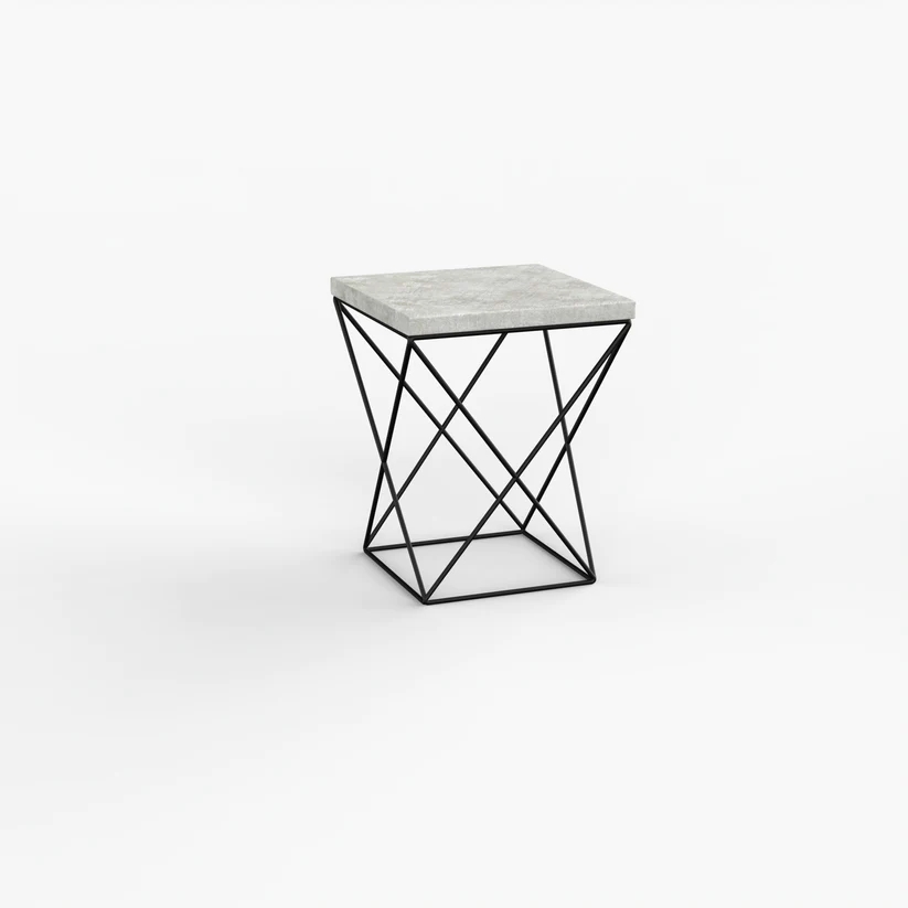 concrete side stool by Konkere designs.