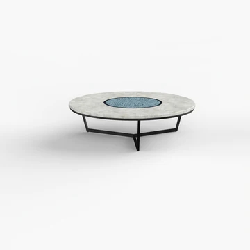 Coffee table in concrete furniture collection by Konkere designs