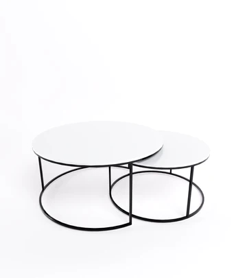 Coffee table set in concrete furniture collection by Konkere designs