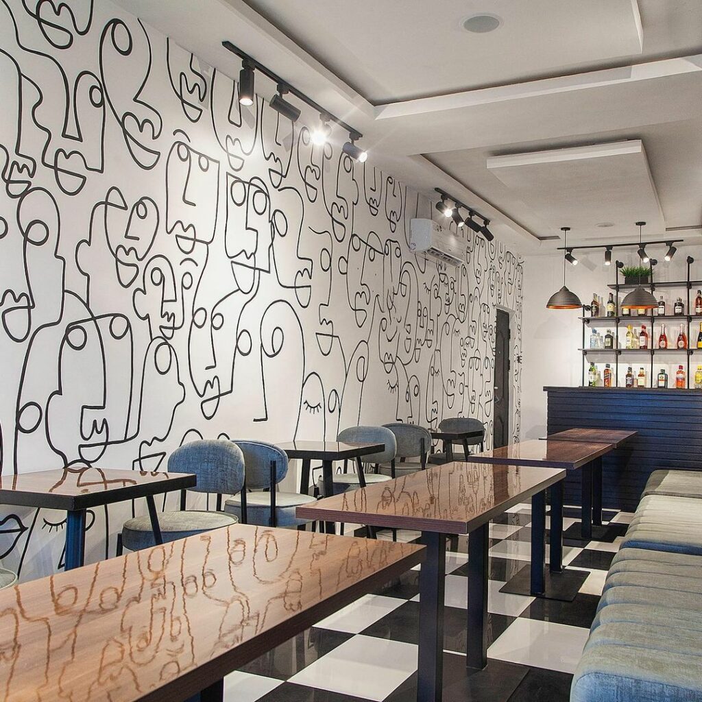Contemporary boutique cafe 