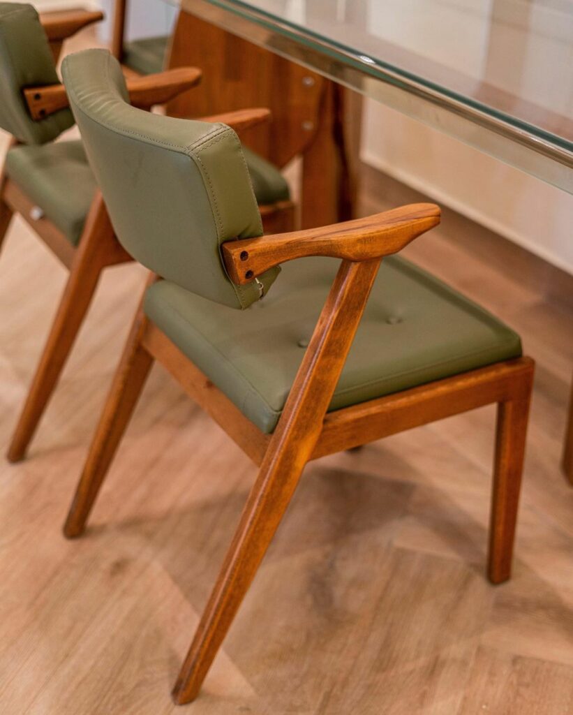 Dining seat in Rustic Minimalist Living Room Design By BrandBoy Studios