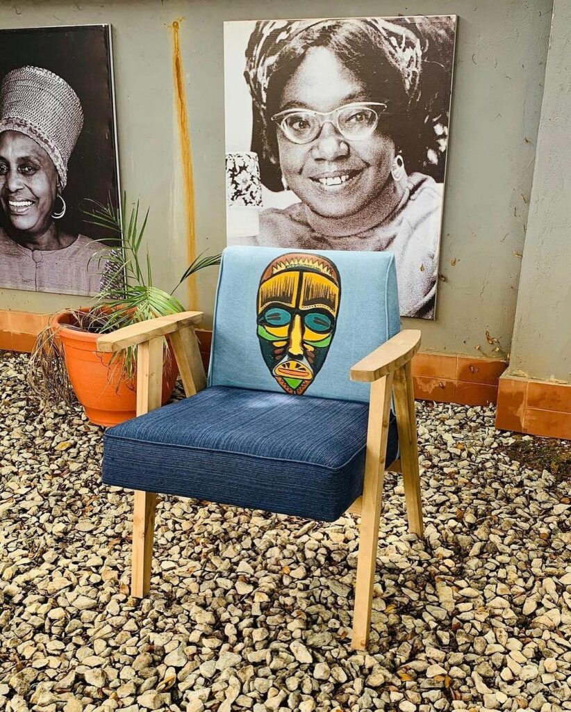 Ogene - an afrocentric Wooden Accent chair by Woodsworth