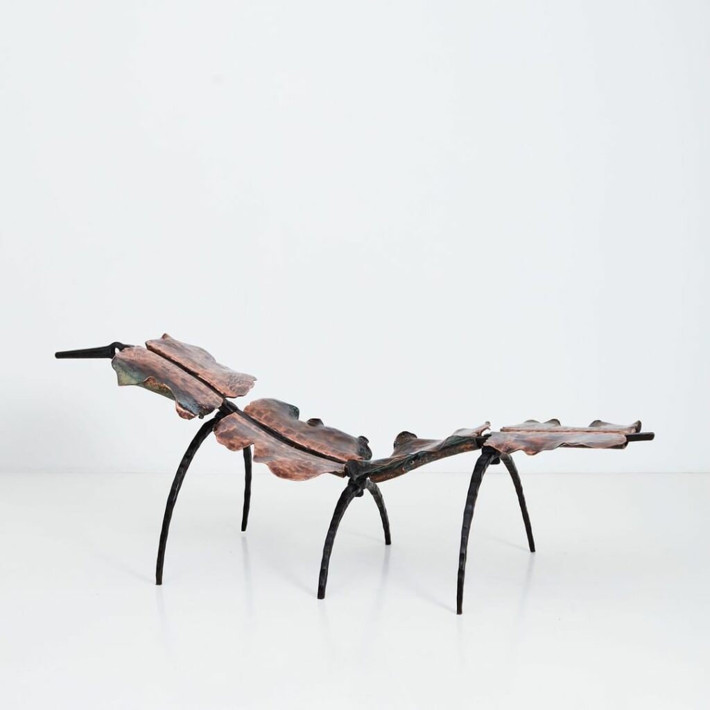 Sculptural Chaise Lounge - The firebird Chaise by Conrad Hicks