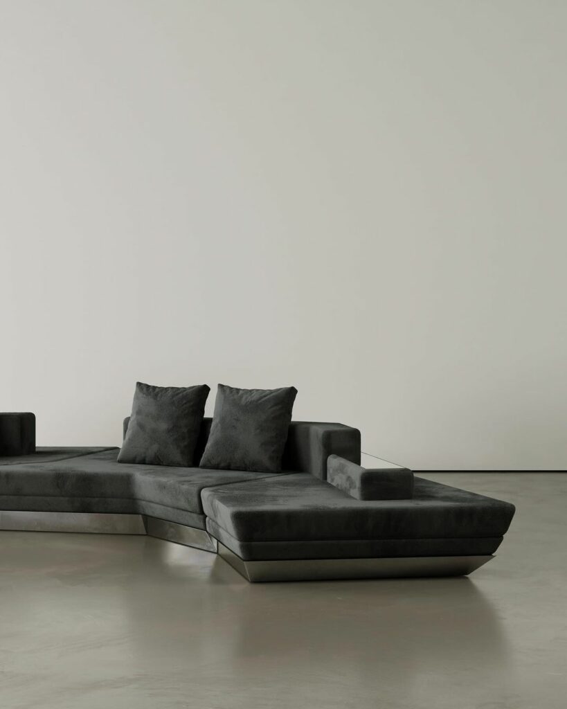 A of the double-sided modular sectional sofa by Miminat Designs