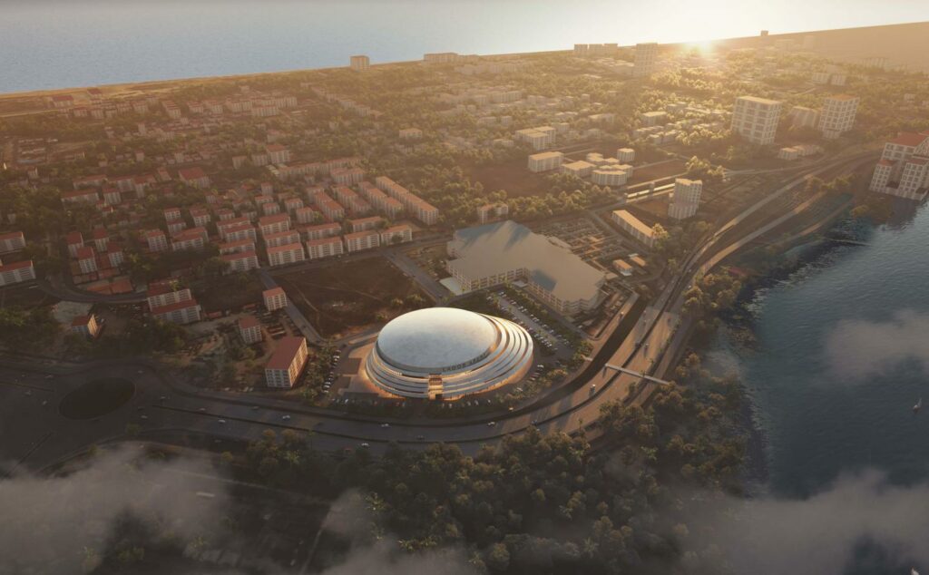 Aerial View of Lagos Arena