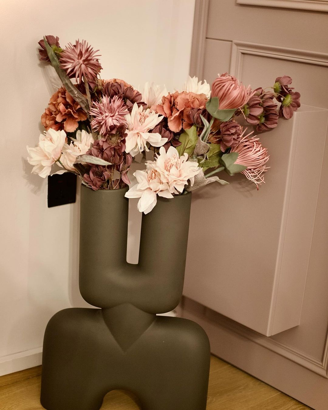 Artsy flower vase.