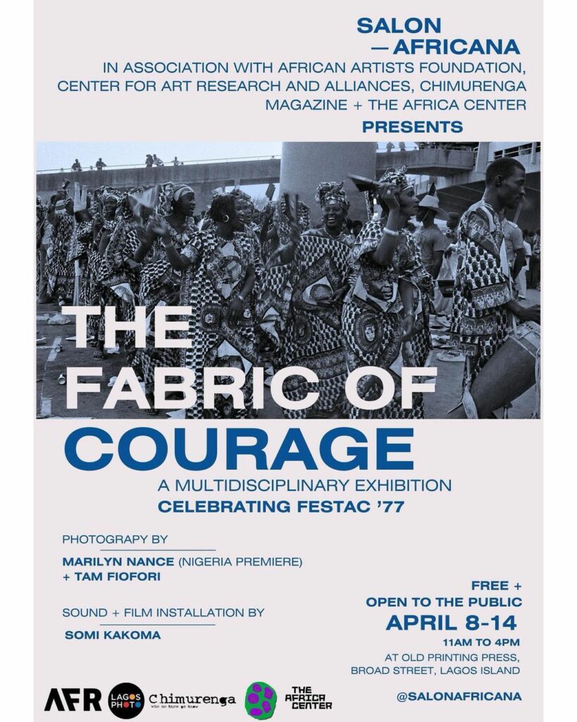 The Fabric Of Courage Event Flyer