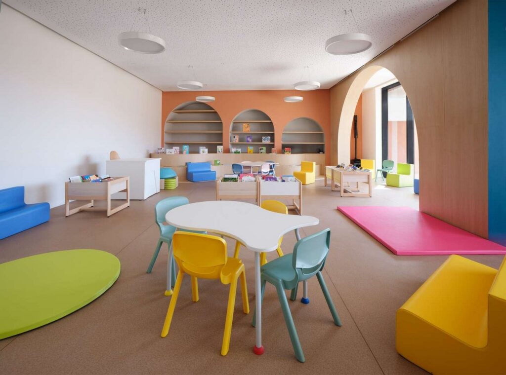 Interior Image of Jacques Majorelle School by Zarchitecture Studio
