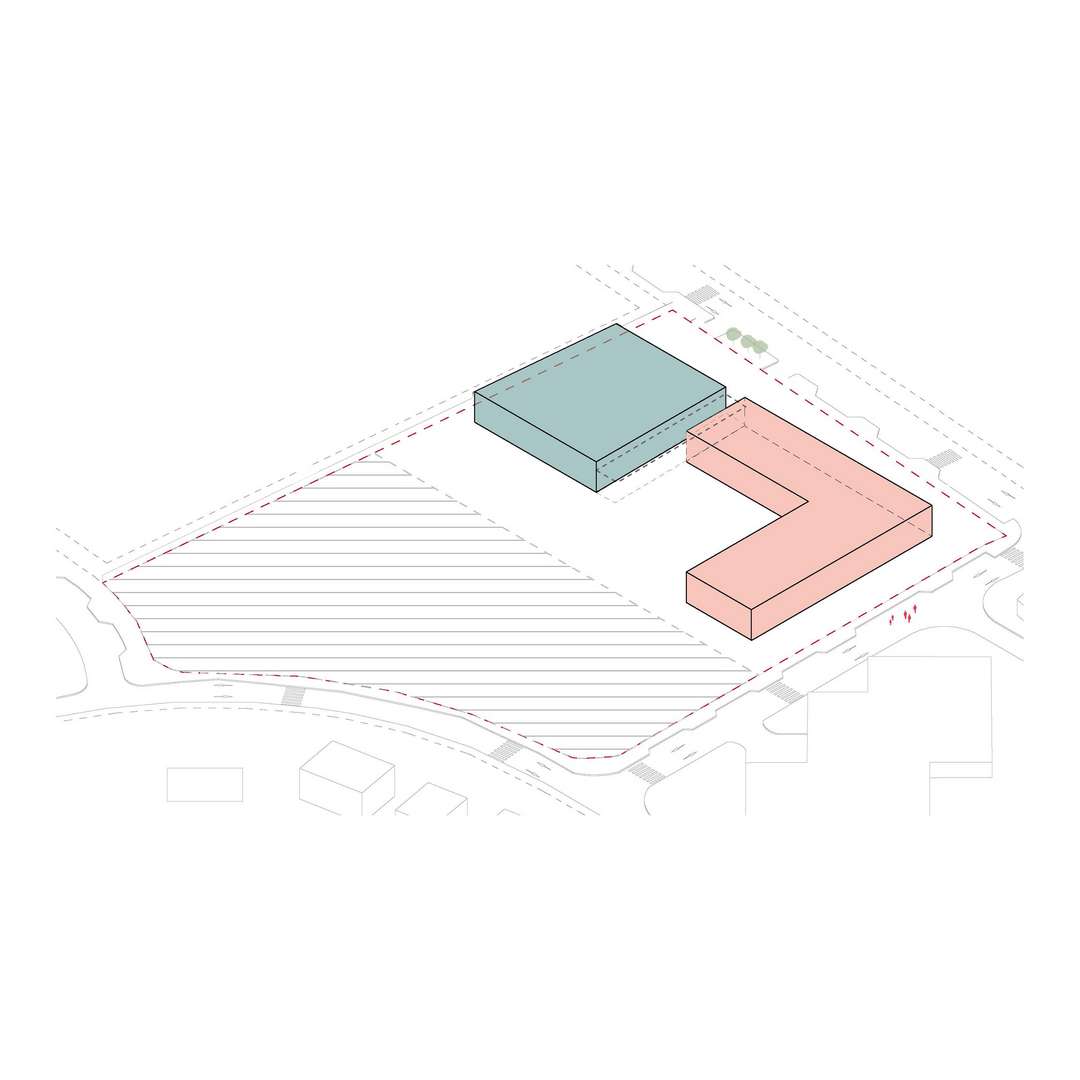 Site layout of Jacques Majorelle School by Zarchitecture Studio