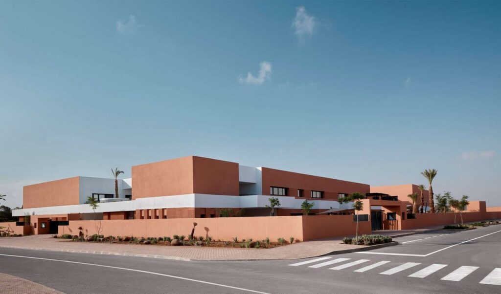 Exterior image of Jacques Majorelle School by Zarchitecture Studio